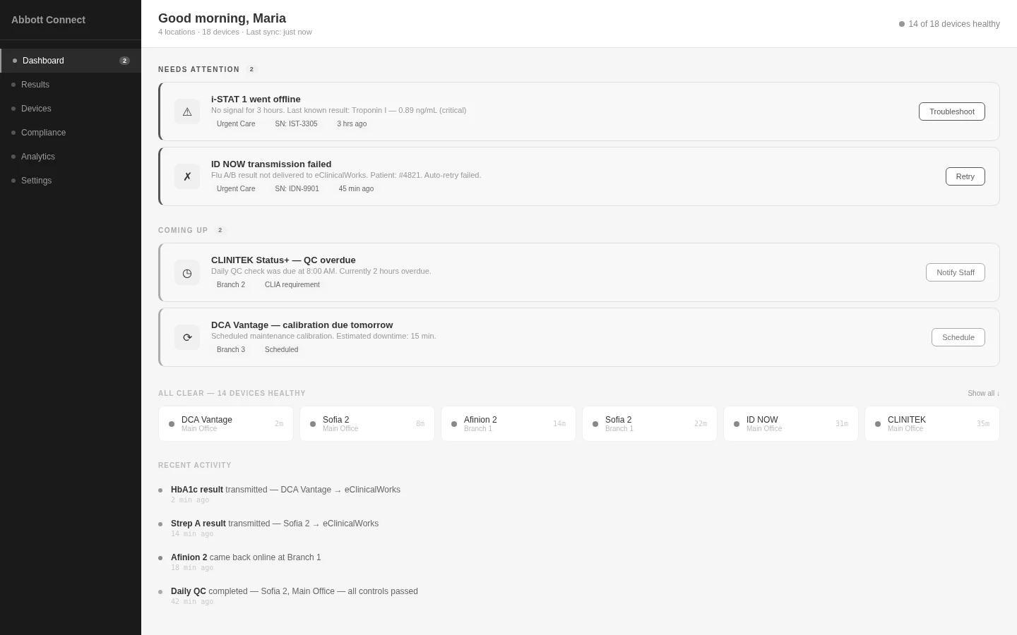 Ambient Intelligence wireframe